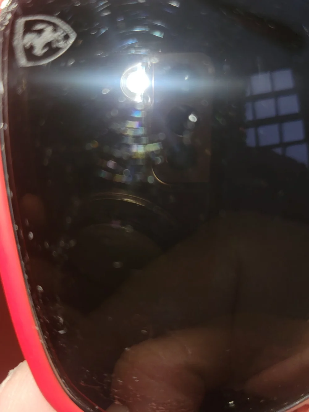 Ray-Ban RB3743M Scuderia Ferrari Red & Silver Rectangular Sunglasses